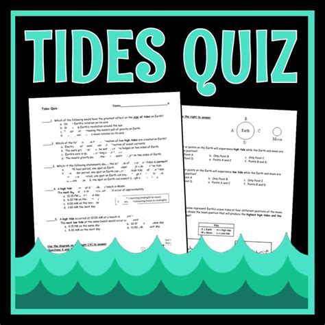 Ocean Tides Quiz Flying Colors Science