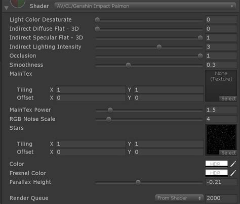 Av Cl Genshin Impact Paimon Shader Deltagem Shaders Booth