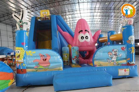 Wb662 Spongebob Inflatable Combo Bouncer Slide Playgroundinflatable