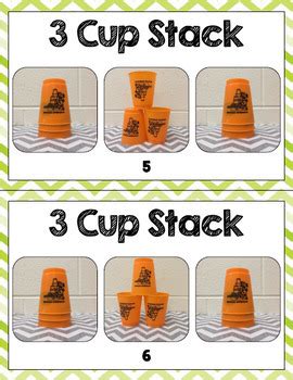 Cup Stacking Task Card Set By The Sassy PE Teacher TpT