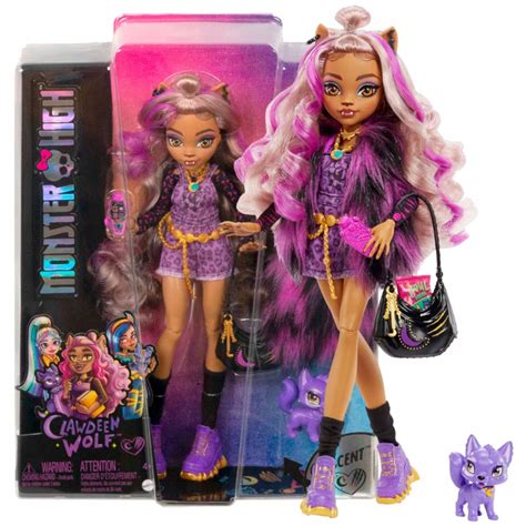 Monster High Clawdeen Wolf Lalka Modowa Wilko Ak Kotek P Ksi Yc