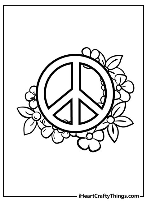 Peace Sign Hand Coloring Pages Coloring Pages