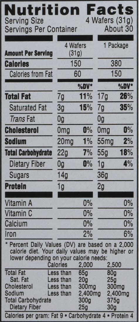 Keebler Sugar Wafer 275 Packages Vanilla 33 Ounce Pack Of 12
