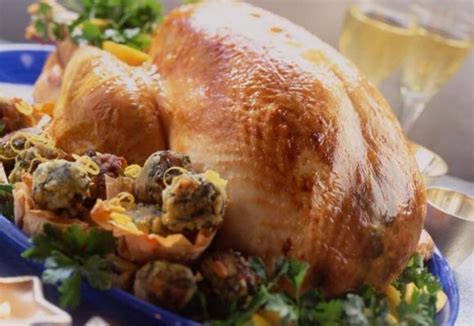 Roast British Turkey With Spinach And Pine Kernel Stuffing Adlington