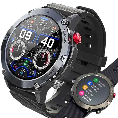 SMARTWATCH Menu PL ROZMOWY SPORT SMART WATCH MĘSKI C21 ZEGAREK