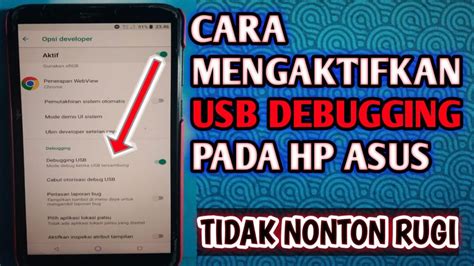 Cara Mengaktifkan Usb Debugging Asus Semua Tipe