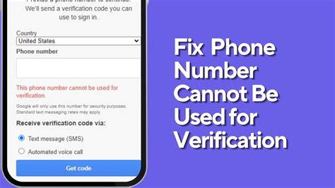 How To Fix This Phone Number Cannot Be Used For Verification On Gmail