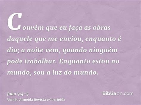 João 9 4 Explicação - João 9:4-5 - Bíblia