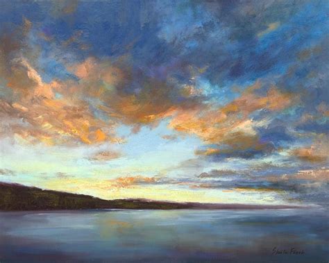 Sheila Finch Sunrise At Surfers Beach Oil Painting Painting Beach