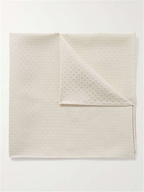 Tom Ford Polka Dot Silk Pocket Square For Men Mr Porter