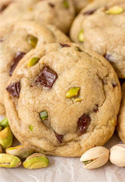 Pistachio Dark Chocolate Chunk Cookies Sprinkle Some Sugar