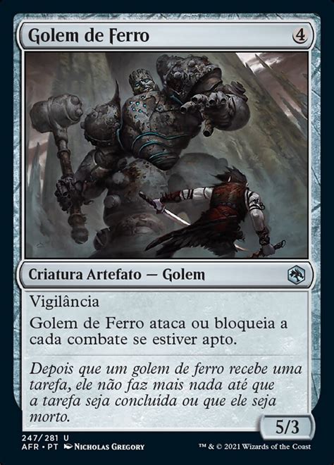 Golem De Ferro Iron Golem · Adventures In The Forgotten Realms Afr