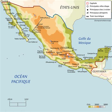 Carte Touristique Du Mexique Voyage Carte Plan