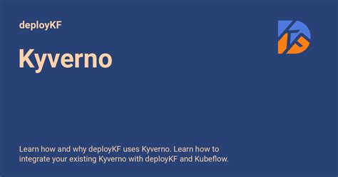 Kyverno - deployKF