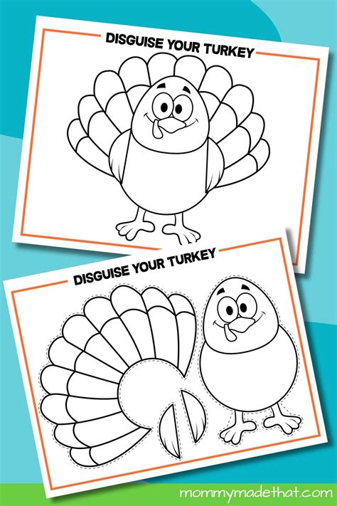 Turkey In Disguise Template Project | Fanny Printable