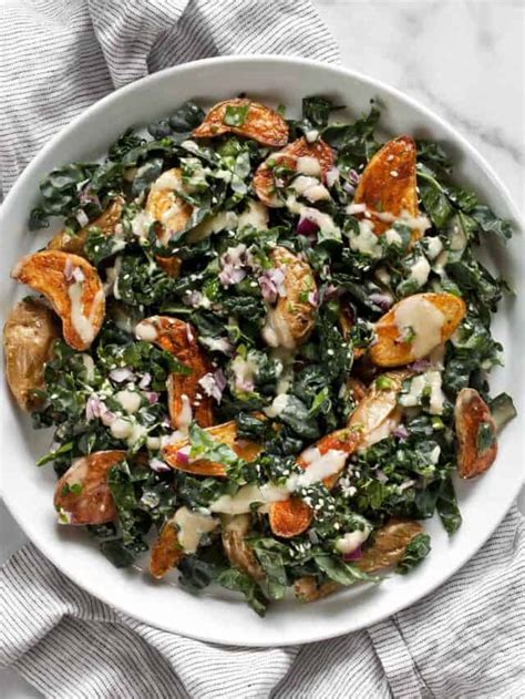 Roasted Potato Kale Salad Last Ingredient