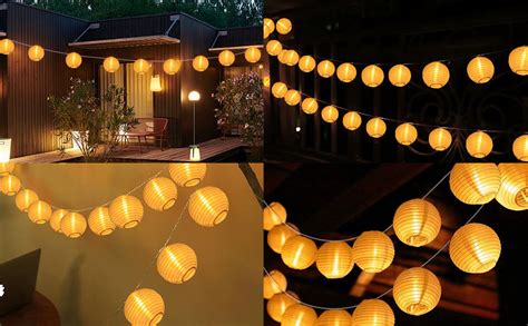 Kimuwote Led Lampion Lichterkette Batterie Leds M Lampions