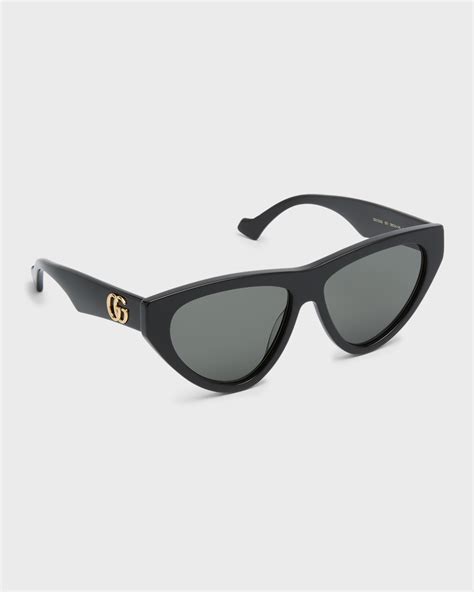 Gucci Gg Emblem Acetate Cat Eye Sunglasses Neiman Marcus