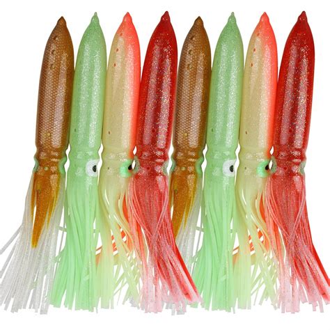 Silicone Artificial Iscas De Pesca Saias De Lula Macias Polvo Jigging