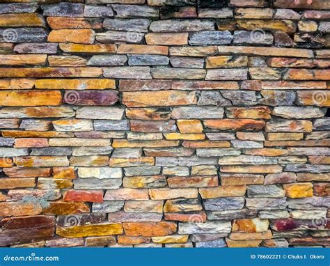 Conglomerate Rock Fence Wall Pattern Stock Image Image Of Brick