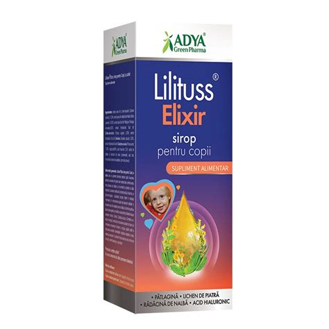 Sirop Pentru Adulti Fara Zahar Lilituss Elixir Ml Ady Farmacia