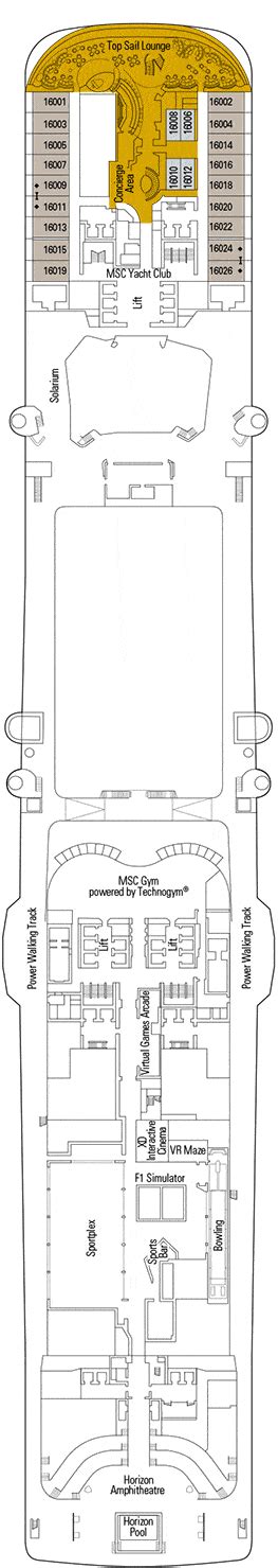 Deck Plan MSC Grandiosa On Full Screen