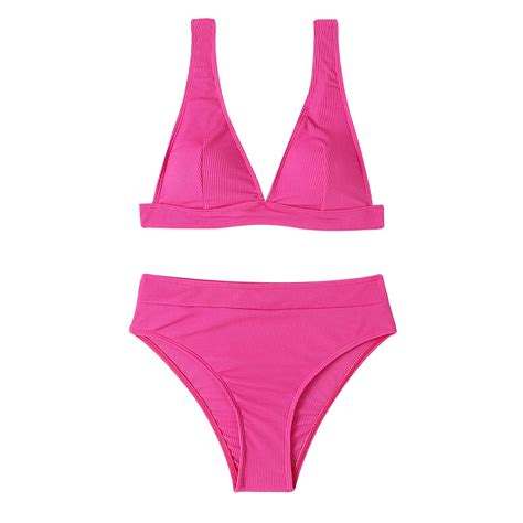 QUYUON Womens Two Piece Bikini Sets Push Up Swinsuit Womens Swimsuits