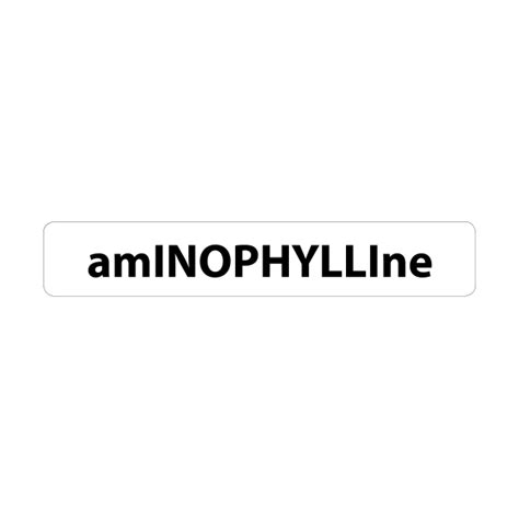 Aminophylline Infusion Line Label - Medi Print Australia