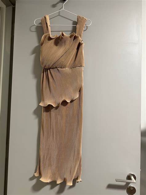 Midi Nude Claude Dress Women S Fashion Dresses Sets Dresses On Carousell