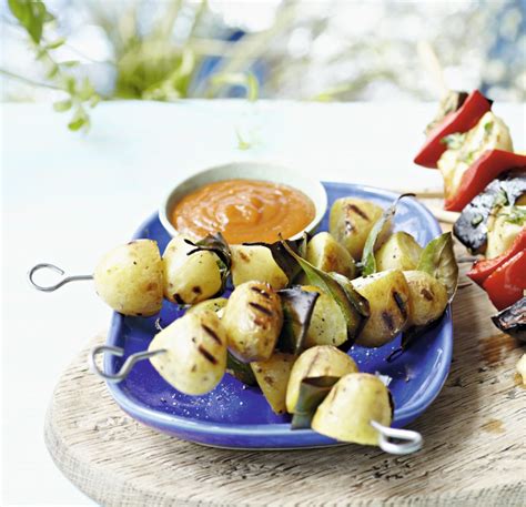 Potato Skewers With Barbecued Ketchup Veganuary