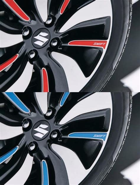 Coloured Wheel Decal Set Suzuki Swift 0617