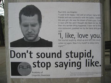 Jesse Ruderman Dont Sound Stupid Stop Saying Like