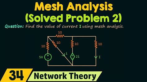 Mesh Analysis Solved Problem 2 Youtube