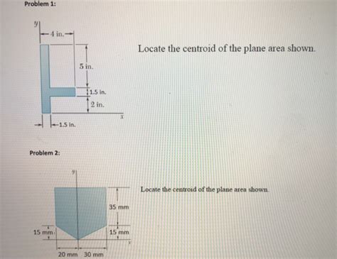 Solved Locate The Centroid Of The Plane Area Course Eagle