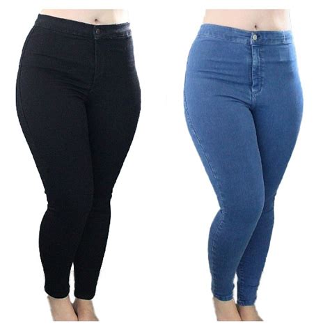 Size 30 44 Plus Size Joni Jeans Stretchable Highwaist Denim Skinny Pants Shopee Philippines