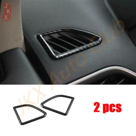 For Ford Edge Carbon Fiber Dashboard L R Air Outlet Vent