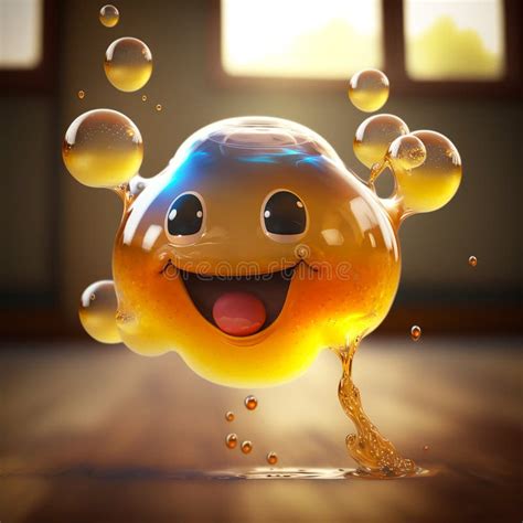 Happy Drop Emoji Ai Generated Stock Illustration Illustration Of