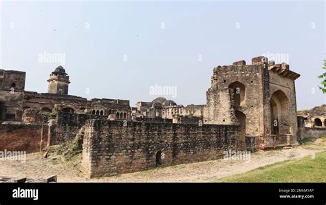 View Of Ater Palace Entrance Gate And Walls Ater Fort Bhind Madhya