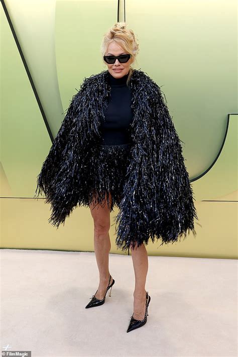 Pamela Anderson And Lily James Both Attend Versace Show After Actress Filmed That Sex Tape Saga