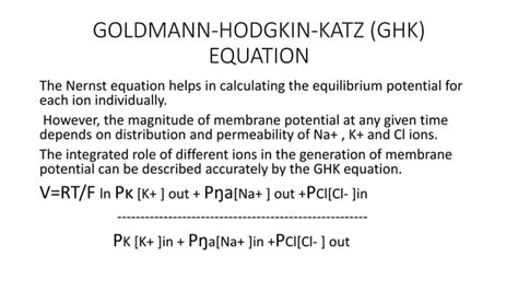 Nernst Equation PPT