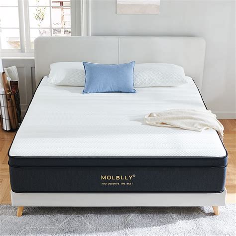 Molblly Queen Mattress 10 Inch Hybrid Mattress In A Box With Gel