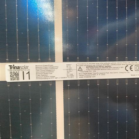 Trina Photovoltaic Panel W Tsm Neg C N Type Bifacial Solar Panel