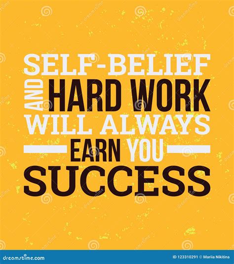 Self-belief and Hard Work Vector Design Element Stock Vector ...