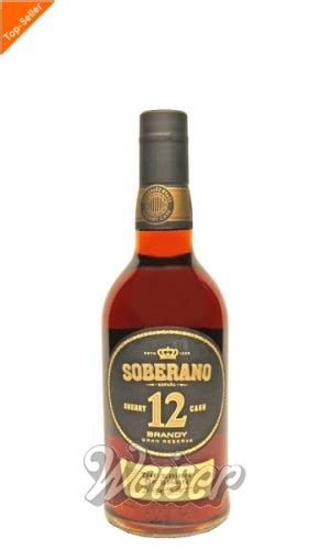 Weitere Spirituosen Brandy Soberano 12 Gran Reserva 07 Ltr Brandy