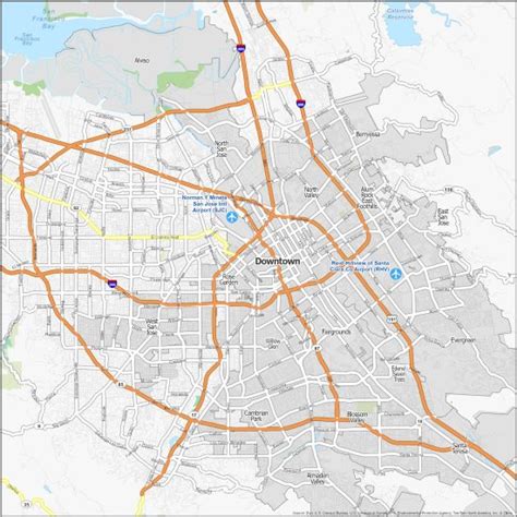 San Jose Neighborhood Map - GIS Geography