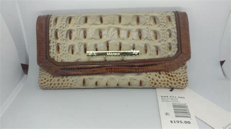 Stunning Brahmin Leather Wallet With Checkbook Style Is Brulee