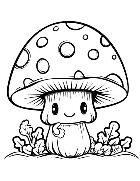 Mushroom Coloring Pages | Hue Therapy