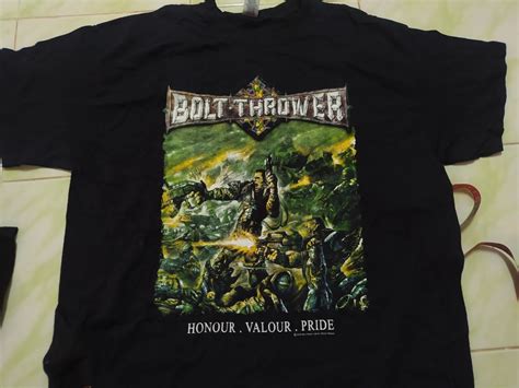 Bolt Thrower Honour Valour Pride Band T Shirt Men S Fashion Tops