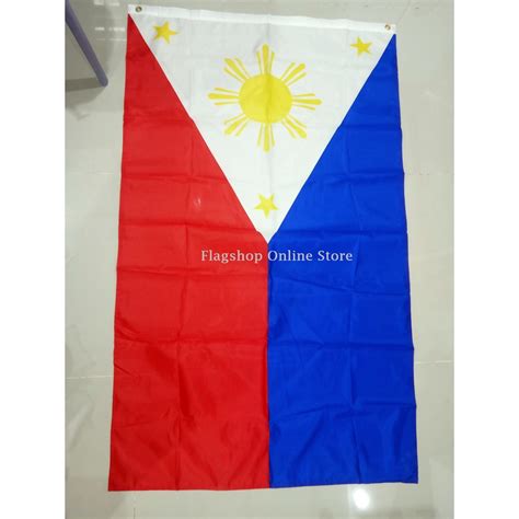 Philippine Flag Watawat Ng Pilipinas Bandila 3x5ft Phil Flag Nylon Or