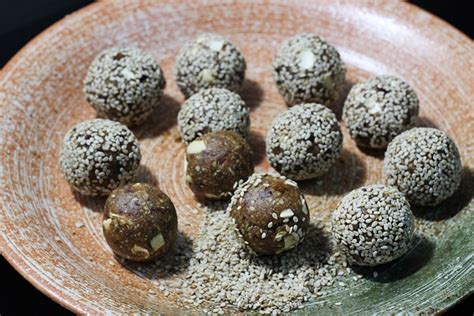 Dates Sesame Ladoo Recipe How To Make Dates Sesame Laddu Balls